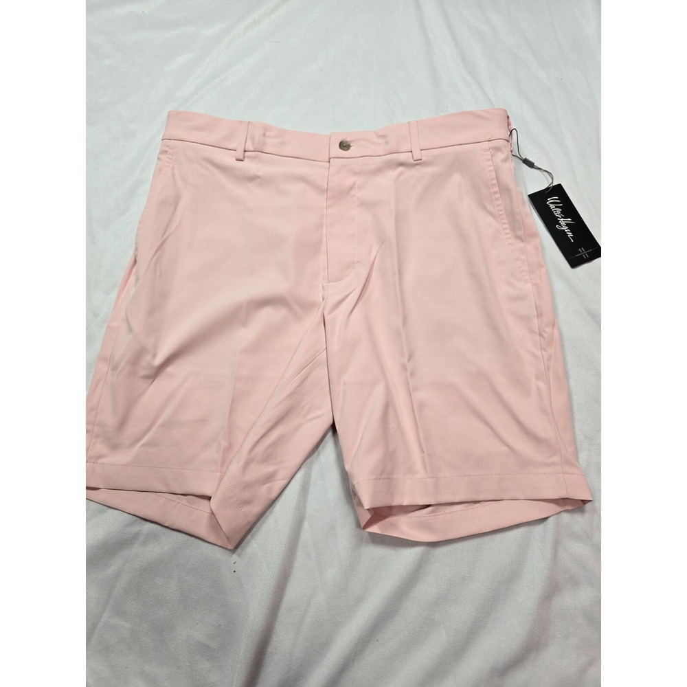 Walter Hagen Performance 11 Flat Front Golf Shorts Men's 42 Sweet Pink 9" Inseam
